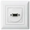 UP-Anschlussdose kallysto.line VGA weiss mit Schraubanschluss 
