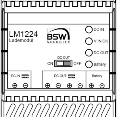 Caricatore AMD BSW LM1224, 12…24VDC 100W/0.8A (max. 7Ah), 3UM 