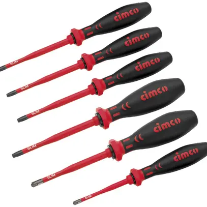 Set di cacciavite CIMCO SLIM, 2×PZ, 4×Torx, VDE, 10 000V 