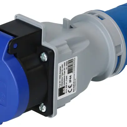Spina d'adattazione MH spina CEE 16A/presa tipo 23 blau 230V 16A IP44/IP55 