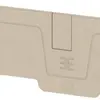 Piastra terminale Weidmüller serie A AEP 2C 6 64.93×2.1mm, beige 