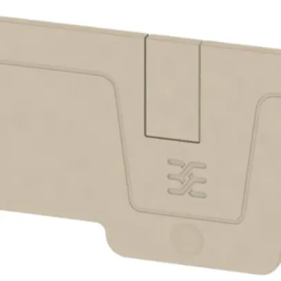Piastra terminale Weidmüller serie A AEP 2C 6 64.93×2.1mm, beige 