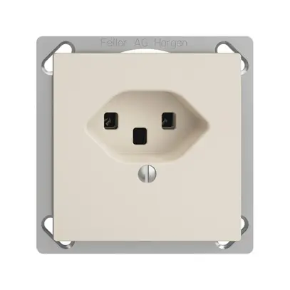 Presa INS EDIZIOdue T23 16A crema, morsetti a vite 