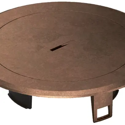 Couvercle Hager pour BSR02 métal cuivre 