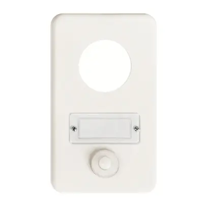 Combinaison ENC I-I vide+ sonnerie FH blanc avec porte-éti. 