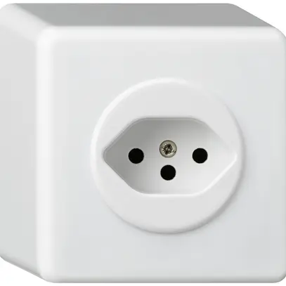 Presa AP basico tipo 13 bianco h=54mm 