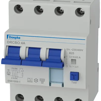 Disgiuntore differenziale Doepke DRCBO 4 3LN 25A B 30mA tipo A 
