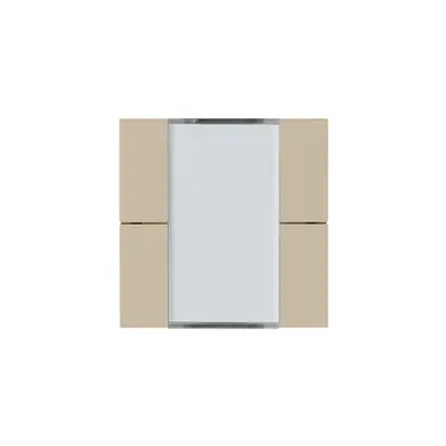 Frontset Hager kallysto 4×KNX systemlink/easylink beige 