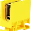 Borne de dérivation Woertz 35…70mm² 192A 800V vis 2×1 rail DIN 35mm vert/jaune 