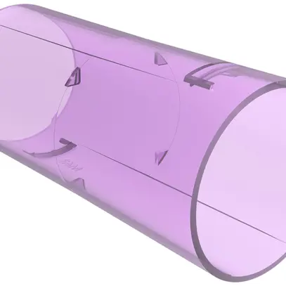 Manicotto di giunzione Spotbox M63 viola trasparente 