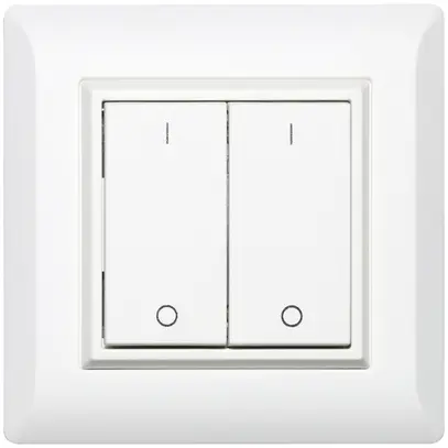 Poussoir RF AP ALADIN EnOcean kallysto.line, 2-fois, blanc, I/0 