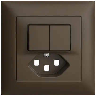 Kit frontale INC EDIZIOdue coffee 88×88mm T23 