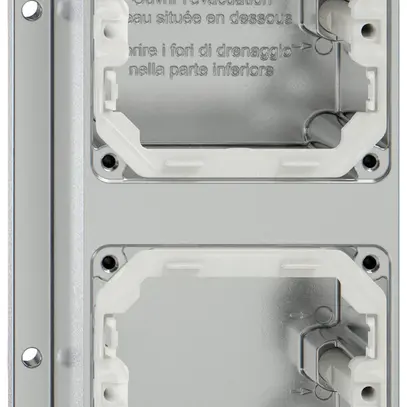 Scatola AP ELEMENT SNAPFIX® 111×187×54mm 2×M20 alu 