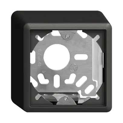 Capot avec plaque de base 54mm EDIZIOdue universel noir 