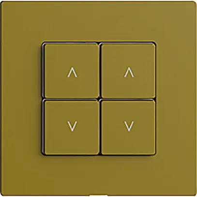 Station secondaire 2K/4T pour interrupteur stores Edue Wiser olive 