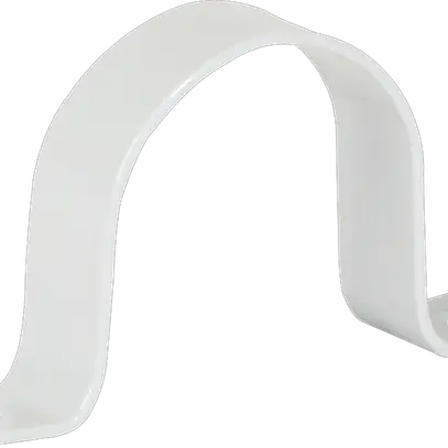 Bride Plica 2 vis M50 acier laqué gris clair 