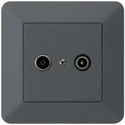 Prise de passage ENC kallysto.trend R/TV 19dB anthracite 