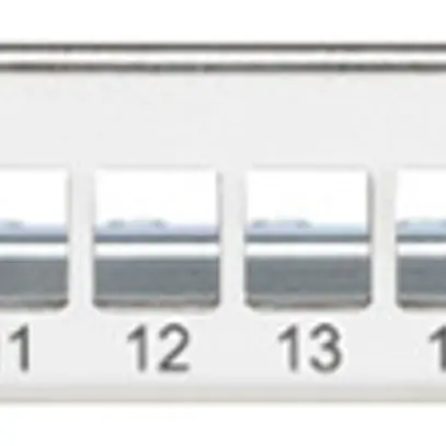 Panneau de distribution 19" Hager HMS 1UH acier nickelé 24 modules Keystone 