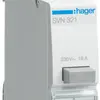 EB-Taster Hager 16A 230V 0 Schliesser 1 Öffner 0 Wechsler Knopf grau 1TE 