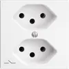Prise ENC EDIZIOdue 2×T13 blanc 1×S 