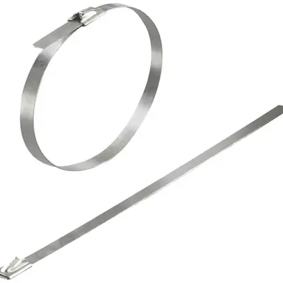 Fascetta Weidmüller SCT 125×4.6mm acciaio pregiato 1.4404 (316L) 778N argento 