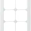 Cadre de recouvrement ENC kallysto.pro 3×2 blanc 154×214mm 