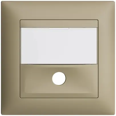 Kit frontal ENC EDIZIOdue sand 88×88mm pour poussoir de sonnerie 