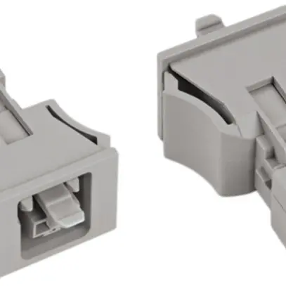 Presa WAGO 2L 0.25…1.5mm² grigio codificazione B 16A 250V Snap-In 