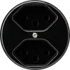 Insert pour prise basico 2×type 23 noir avec bornes enfichables 
