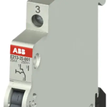 Deviatore AMD ABB E213, 25A/250V 1L 1C, ½UM, "I-II" 