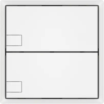 Poussoir KNX RGB EDIZIO.liv SNAPFIX® capteur temp.s.LED 2× comm.1T bc 