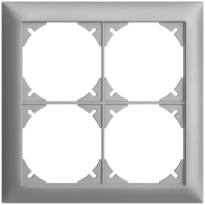 Telaio di copertura EDIZIOdue 2×2 silver 