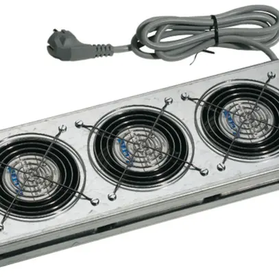 Placca di copertura con 3 ventilatori 