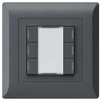 Tasto INC kallysto.line KNX 6×antracite LED RGB s/e-link 