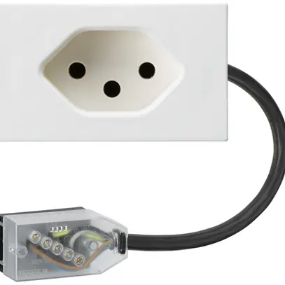 Prise INC FLF type 13 L1 blanc pour câble plat Technofil 