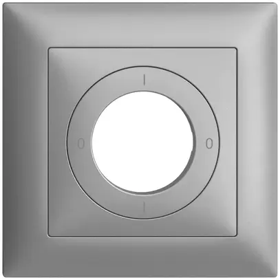 Kit frontal EDIZIOdue 0-1-0-1 88×88mm silver pour interrupteur à clé 