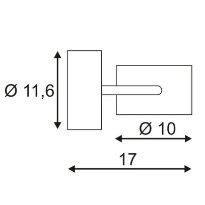 Wandleuchte SLV SITRA 360, GX53 9W IP44 anthrazit 