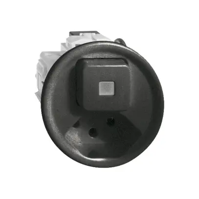 Combinazione lum.A-R/1L+T13 nero FH, con lente, LED giallo 