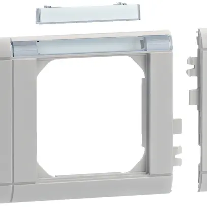 Telaio tehalit CH modulare senza alogeno, 80mm, con portaetichette grigio chiaro 