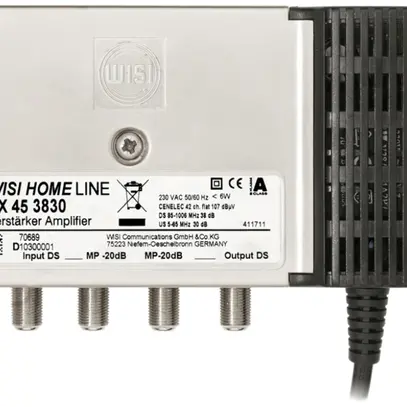 Amplificatore R/TV VX45D 3830 38dB, con via di rit. WISI 