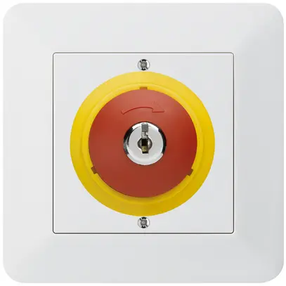 Contatto rotativo a chiave INC kallysto.trend ARRESTO DI EMERGENZA bianco 