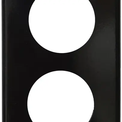 Abdeckplatte I-I 2×45mm schwarz 