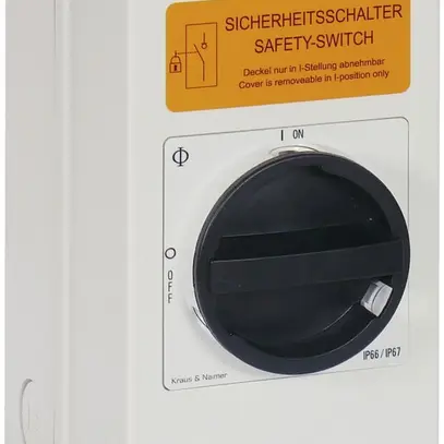 Interrupteur de révision AP K&N 20A/400V 0/3L BK/GY 