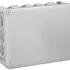 Scatola di derivazione PLEXO 220×170mm vuota grigio chiaro 14 entrate 