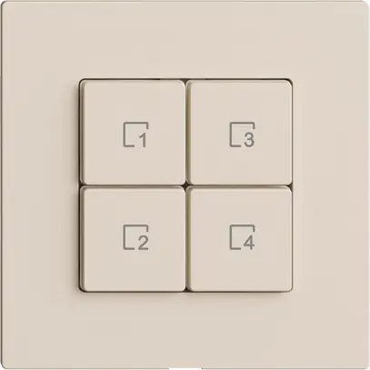 Comando per pulsante scena 4 scene/4T Edue Wiser crema 