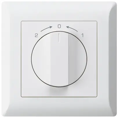 Contatto rotativo INC 1>0<2 bianco kallysto.line con manopola 