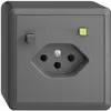 Prise AP EDIZIOdue T13 FI 30mA gris foncé 