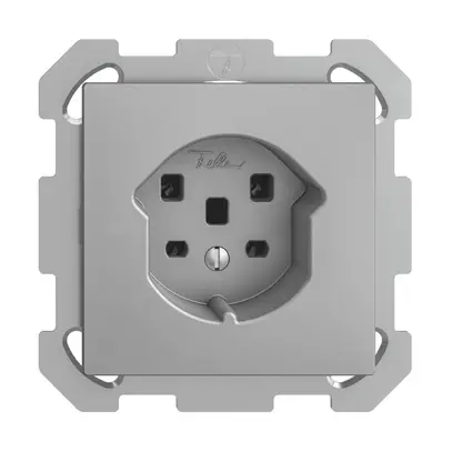 Prise ENC EDIZIOdue T25 16A silver, bornes à vis 