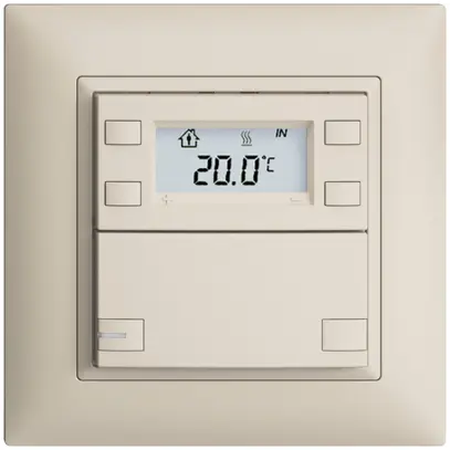 Poussoir RTH ENC KNX 1× EDIZIOdue FMI crema, avec LED RGB 