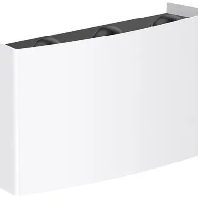 Applique LED DOTLUX Sixfold 6W 320lm 3000K IP65 diretto/indiretto 165×94mm bi 